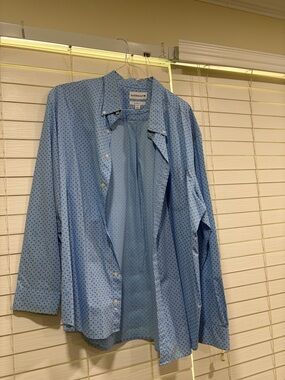 Saddlebred Blue Patterned Dress Shirt